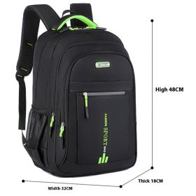 Men's Fashion Large Capacity Computer Backpack (Option: Green)