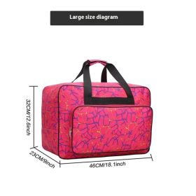 Women's Portable Storage Multifunctional Travel Bag (Option: Rose Red-Large Size)