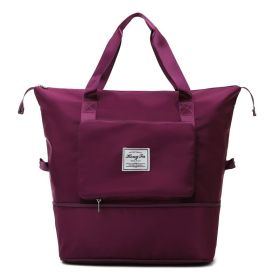 Dry And Wet Separation Sports Portable Shoulder Bag (Option: Red)